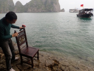 Chair "ladder" Halong Bay, Vietnam