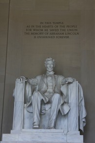Statue of Abraham Lincoln, Lincoln Memorial, Washington, D.C.