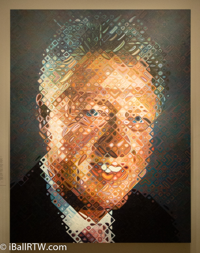 William J. Clinton by Chuck Close